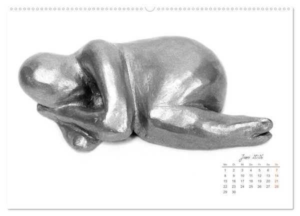 Produktbild: Gef&uuml;hle in Ton geformt - Intuitives plastisches Gestalten mit Tonerde (hochwertiger Premium Wandkalender 2026 DIN A2 quer), Kunstdruck in Hochglanz