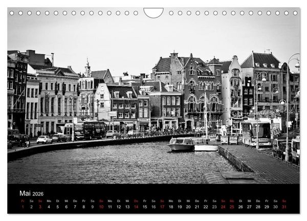 Produktbild: Amsterdam 2026 (Wandkalender 2026 DIN A4 quer), CALVENDO Monatskalender