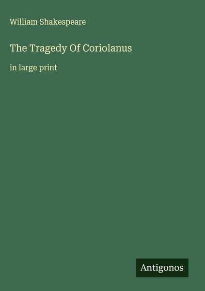 Produktbild: The Tragedy Of Coriolanus