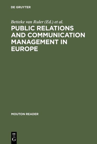 Produktbild: Public Relations and Communication Management in Europe