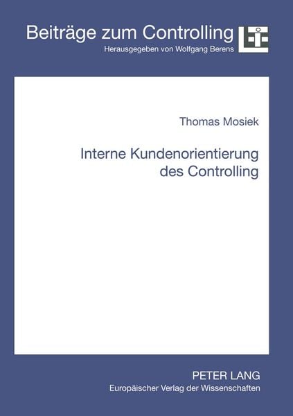 Produktbild: Interne Kundenorientierung des Controlling