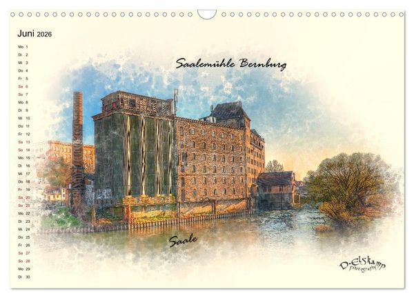 Produktbild: Bernburg meine Stadt (Wandkalender 2026 DIN A3 quer), CALVENDO Monatskalender