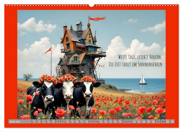 Produktbild: Meergeflunkert (Wandkalender 2026 DIN A2 quer), CALVENDO Monatskalender