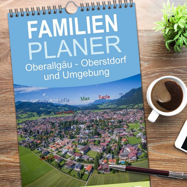 Produktbild: Familienplaner 2026 - Oberallg&auml;u - Oberstdorf und Umgebung mit 5 Spalten (Wandkalender, 21 x 45 cm) CALVENDO