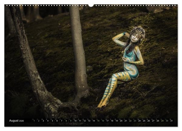 Produktbild: Naturwesen - Bodypainting K&ouml;rperlandschaften (hochwertiger Premium Wandkalender 2026 DIN A2 quer), Kunstdruck in Hochglanz