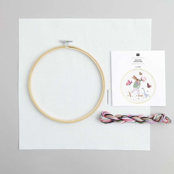 Produktbild: Stickpackung Gez&auml;hlter Kreuzstich, Fr&uuml;hlingsfreunde, &Oslash;20cm