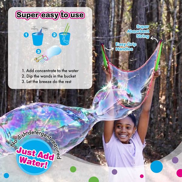 Produktbild: South Beach Bubbles: Riesenseifenblasen-Set
