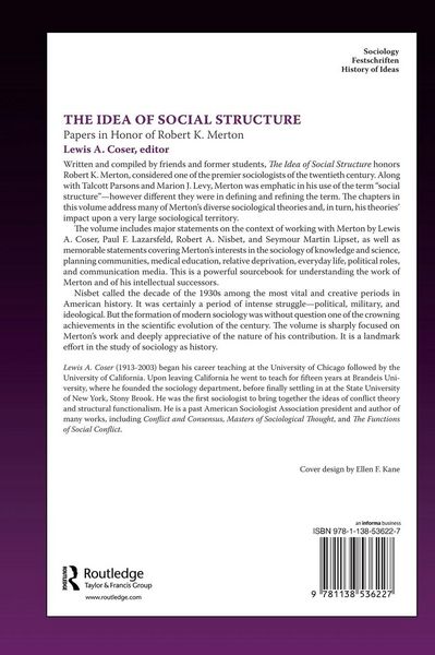 Produktbild: The Idea of Social Structure