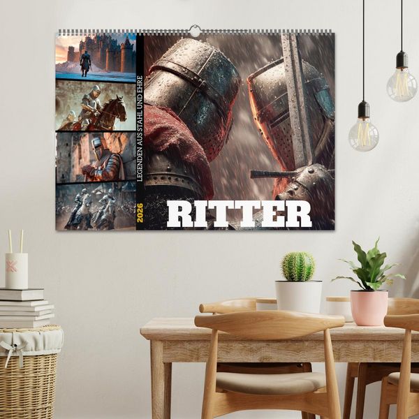 Produktbild: Ritter - Legenden aus Stahl und Ehre (Wandkalender 2026 DIN A2 quer), CALVENDO Monatskalender