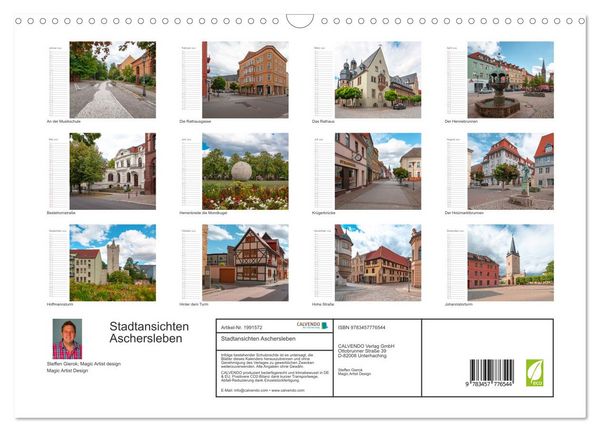 Produktbild: Stadtansichten Aschersleben (Wandkalender 2026 DIN A3 quer), CALVENDO Monatskalender
