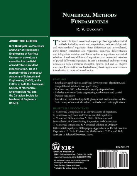 Produktbild: Numerical Methods Fundamentals