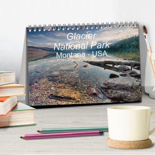 Produktbild: Glacier National Park Montana - USA (Tischkalender 2026 DIN A5 quer), CALVENDO Monatskalender
