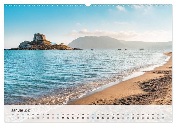 Produktbild: Insel Kos - Trauminsel des Dodekanes (Wandkalender 2027 DIN A2 quer), CALVENDO Monatskalender
