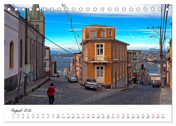 Produktbild: Die Farben von Valpara&iacute;so (Tischkalender 2026 DIN A5 quer), CALVENDO Monatskalender