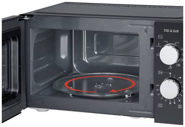 Produktbild: Severin 7781 Mikrowelle Schwarz 700W Timerfunktion, Grillfunktion