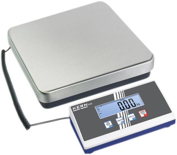 Kern EOB 60K20 Plattformwaage EOB 60K20 Wägebereich (max.) 60 kg Ablesbarkeit 20 g über Steckernetzteil Silber