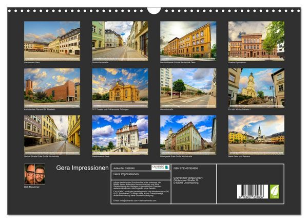 Produktbild: Gera Impressionen (Wandkalender 2026 DIN A3 quer), CALVENDO Monatskalender