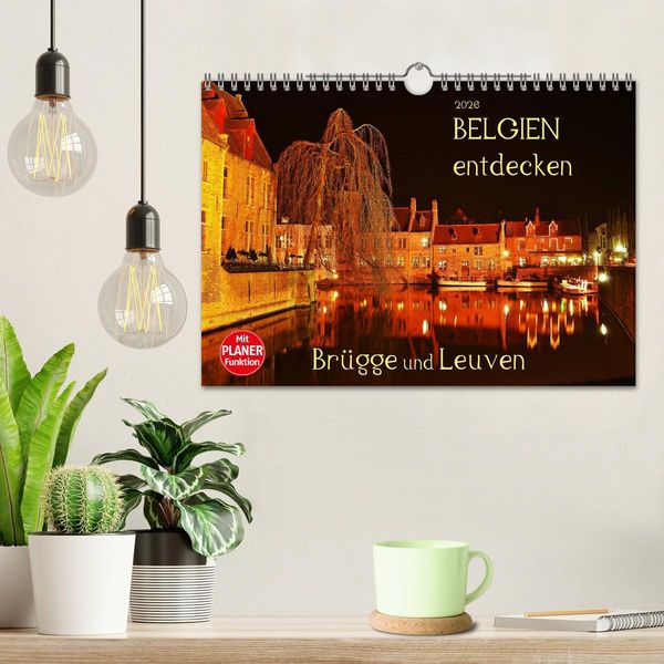 Produktbild: Belgien entdecken - Br&uuml;gge und Leuven (Wandkalender 2026 DIN A4 quer), CALVENDO Monatskalender