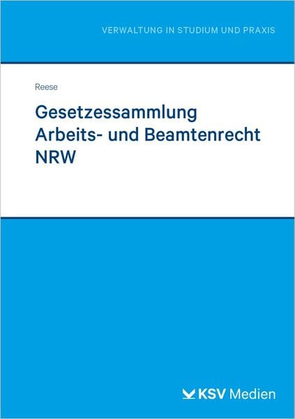 Produktbild: Gesetzessammlung Arbeits- und Beamtenrecht NRW