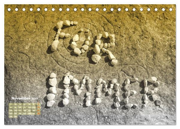 Produktbild: F&uuml;r Dich! - Eine Liebeserkl&auml;rung auf steinisch (Tischkalender 2027 DIN A5 quer), CALVENDO Monatskalender
