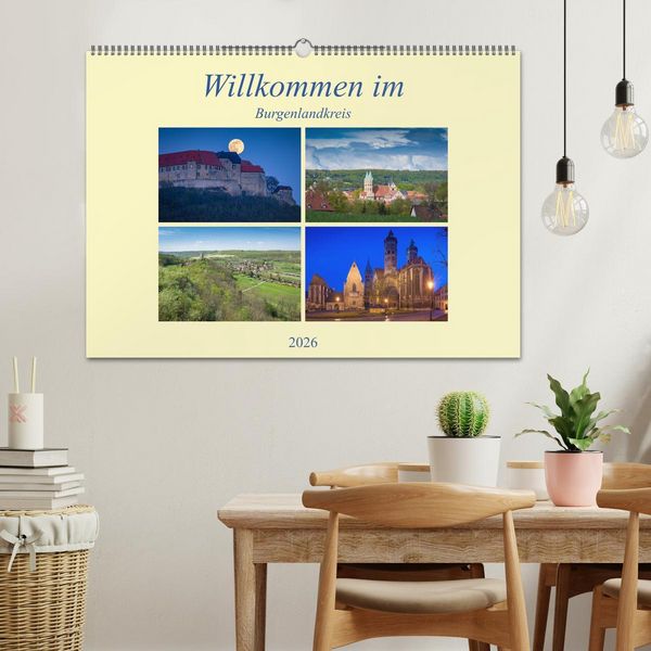 Produktbild: Willkommen im Burgenlandkreis (Wandkalender 2026 DIN A2 quer), CALVENDO Monatskalender