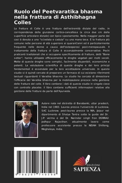 Produktbild: Ruolo del Peetvaratika bhasma nella frattura di Asthibhagna Colles