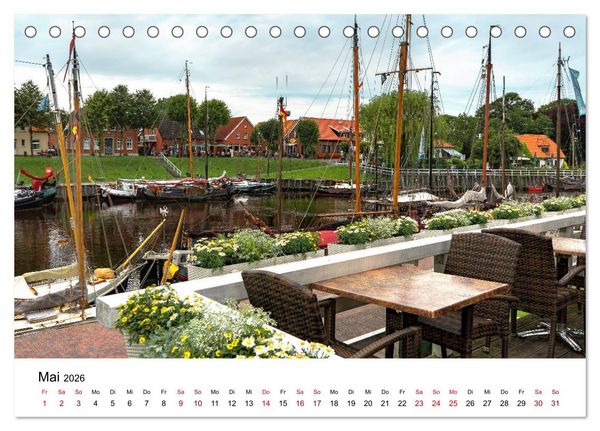 Produktbild: Wilhelmshaven und Umland - Idyllische Motive von H&auml;fen, Meer und Landschaft (Tischkalender 2026 DIN A5 quer), CALVENDO Monatskalender