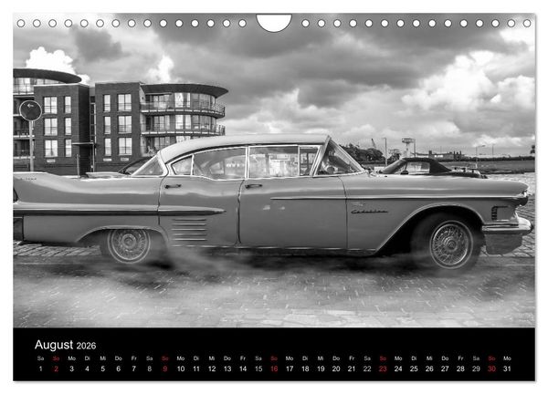 Produktbild: Bremerhaven - Blickpunkte Schwarzwei&szlig; (Wandkalender 2026 DIN A4 quer), CALVENDO Monatskalender