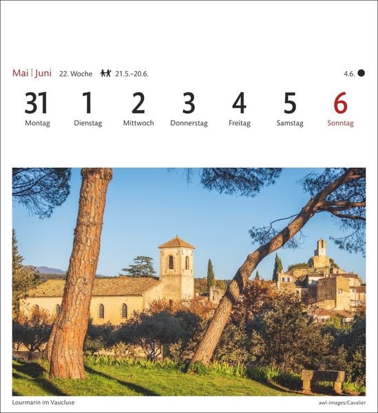 Produktbild: Provence Sehnsuchtskalender 2027 - Wochenkalender mit 53 Postkarten