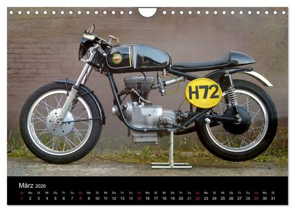 Produktbild: Motorrad Oldtimer (Wandkalender 2026 DIN A4 quer), CALVENDO Monatskalender