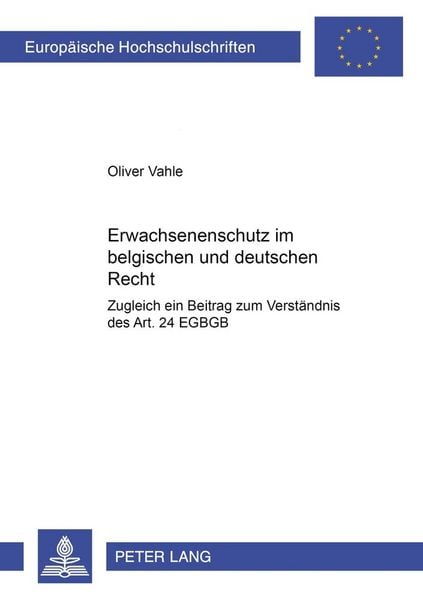 Produktbild: Erwachsenenschutz im belgischen und deutschen Recht