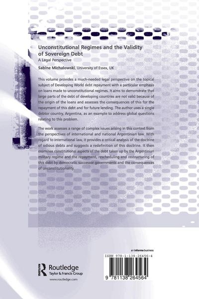 Produktbild: Unconstitutional Regimes and the Validity of Sovereign Debt