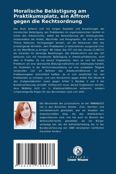 Produktbild: Moralische Bel&auml;stigung am Praktikumsplatz, ein Affront gegen die Rechtsordnung
