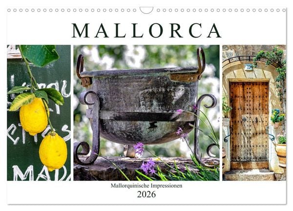 Produktbild: Mallorca - Mallorquinische Impressionen (Wandkalender 2026 DIN A3 quer), CALVENDO Monatskalender
