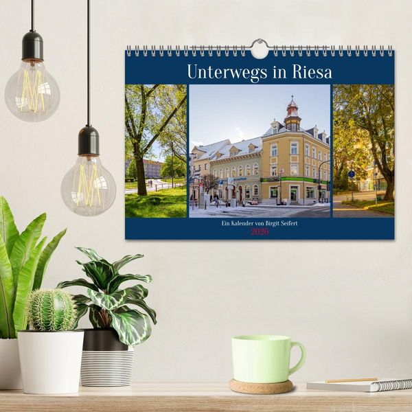 Produktbild: Unterwegs in Riesa (Wandkalender 2026 DIN A4 quer), CALVENDO Monatskalender