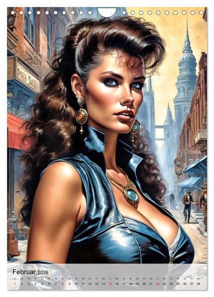 Produktbild: Ladies mit Steampunk-Flair (Wandkalender 2026 DIN A4 hoch), CALVENDO Monatskalender