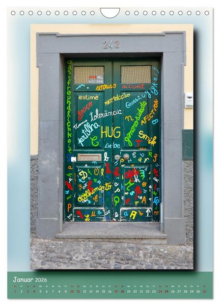Produktbild: T&uuml;ren in Madeira (Wandkalender 2026 DIN A4 hoch), CALVENDO Monatskalender