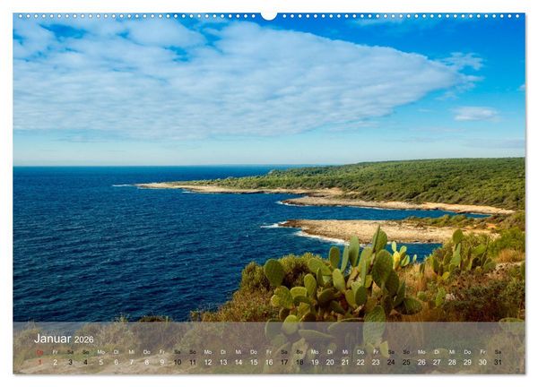 Produktbild: Der K&uuml;ste entlang im Salento (Wandkalender 2026 DIN A2 quer), CALVENDO Monatskalender