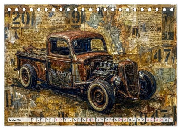 Produktbild: Patina und PS (Tischkalender 2027 DIN A5 quer), CALVENDO Monatskalender