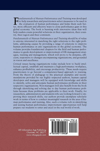Produktbild: Fundamentals of Human Performance and Training (PB)
