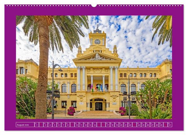 Produktbild: Ein Herz f&uuml;r M&aacute;laga (hochwertiger Premium Wandkalender 2026 DIN A2 quer), Kunstdruck in Hochglanz