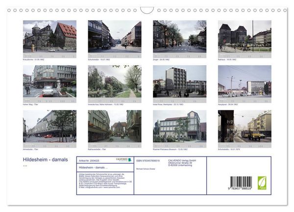 Produktbild: Hildesheim - damals ... (Wandkalender 2026 DIN A3 quer), CALVENDO Monatskalender