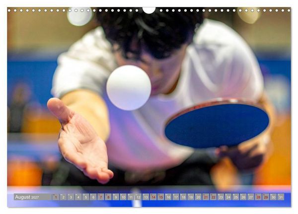 Produktbild: Tischtennis Dynamik (Wandkalender 2027 DIN A3 quer), CALVENDO Monatskalender