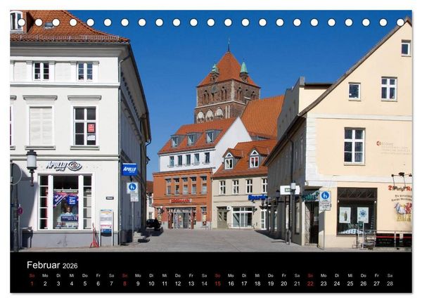 Produktbild: Univerit&auml;ts- und Hansestadt Greifswald (Tischkalender 2026 DIN A5 quer), CALVENDO Monatskalender