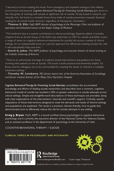 Produktbild: Cognitive Behavioral Therapy for Preventing Suicide Attempts