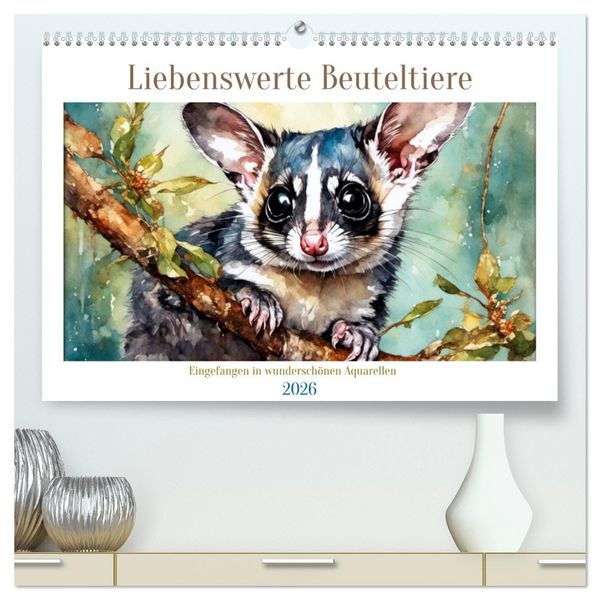 Produktbild: Liebenswerte Beuteltiere (hochwertiger Premium Wandkalender 2026 DIN A2 quer), Kunstdruck in Hochglanz