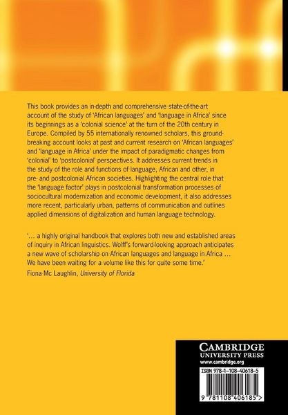 Produktbild: The Cambridge Handbook of African Linguistics
