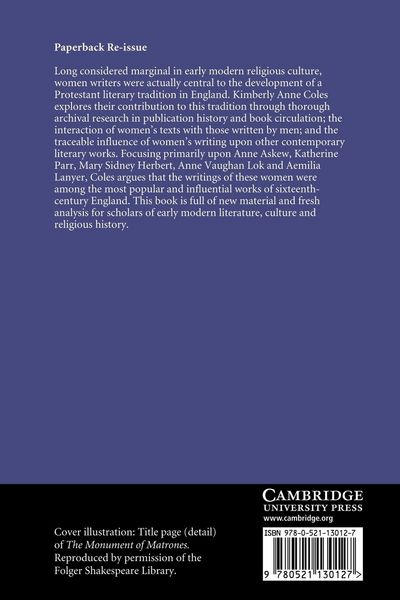 Produktbild: Religion, Reform, and Women's Writing in Early Modern England