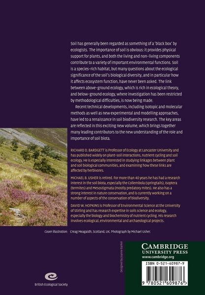 Produktbild: Biological Diversity and Function in Soils