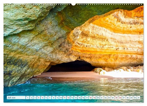 Produktbild: Algarve verliebt (Wandkalender 2026 DIN A2 quer), CALVENDO Monatskalender